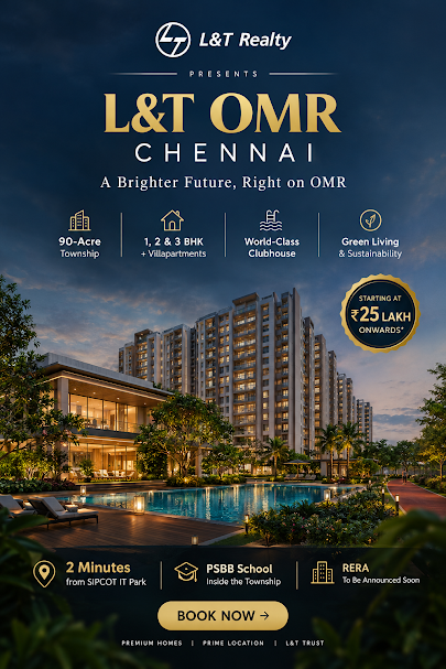 L&T OMR Chennai - Eden Park integrated township on OMR